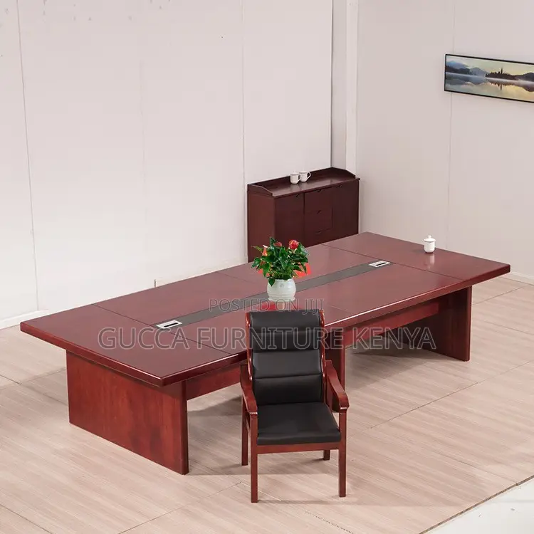 Office Table:Solid Wood Veneer Long Negotiation Board Table