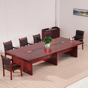 Office Table:Solid Wood Veneer Long Negotiation Board Table