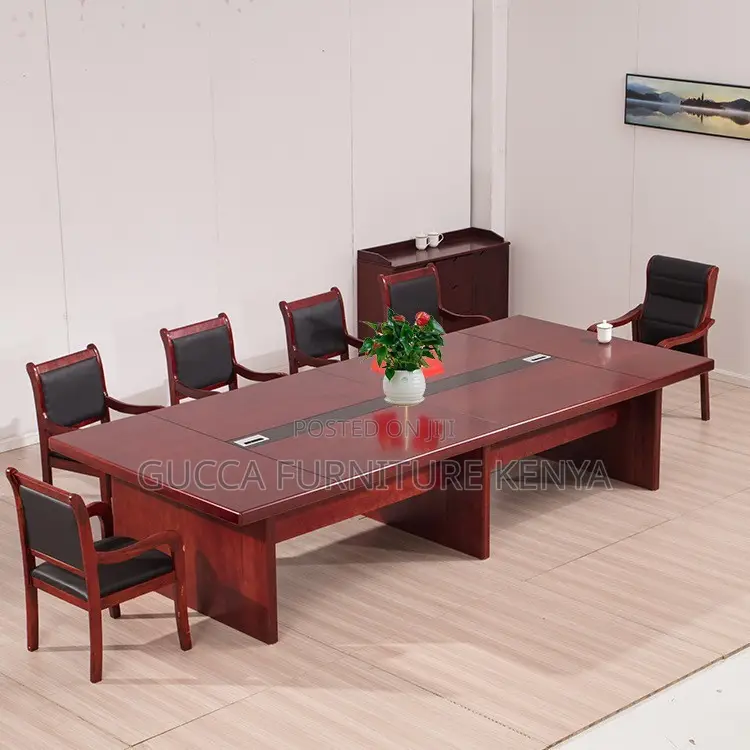Office Table:Solid Wood Veneer Long Negotiation Board Table