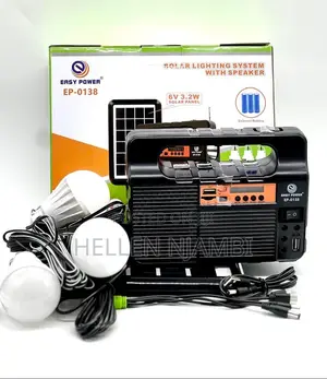 Ep-0138 Easypower Solar Light System With 3led Bulbs, Radio