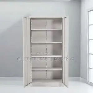 Cabinets: 2-Door Split Five-Section Filing Metallic Cabinet