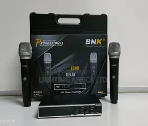 High Performance BNK 150 Meters Frequency Dual Wireless Microphone