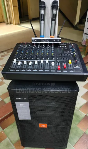 8 Channels Powered Mixer/BNK Wireless Microphone JBL Mid