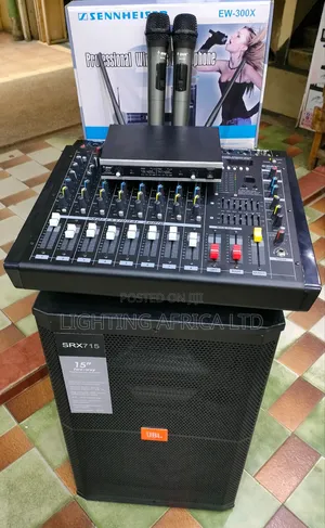 Sennheiser Wireless Microphone,8 Ch Mixer JBL Mid Speaker