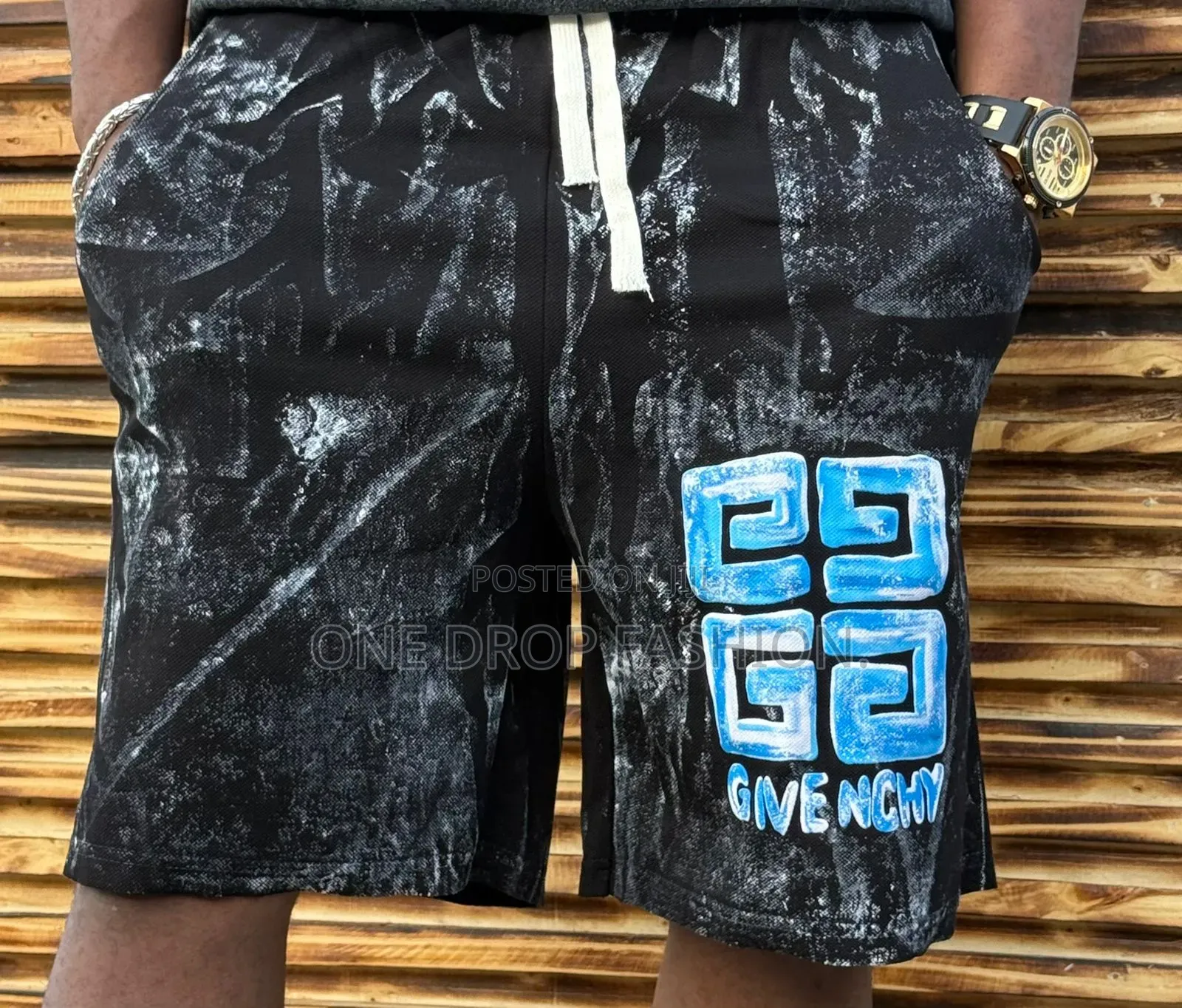 Numeric Print Shorts