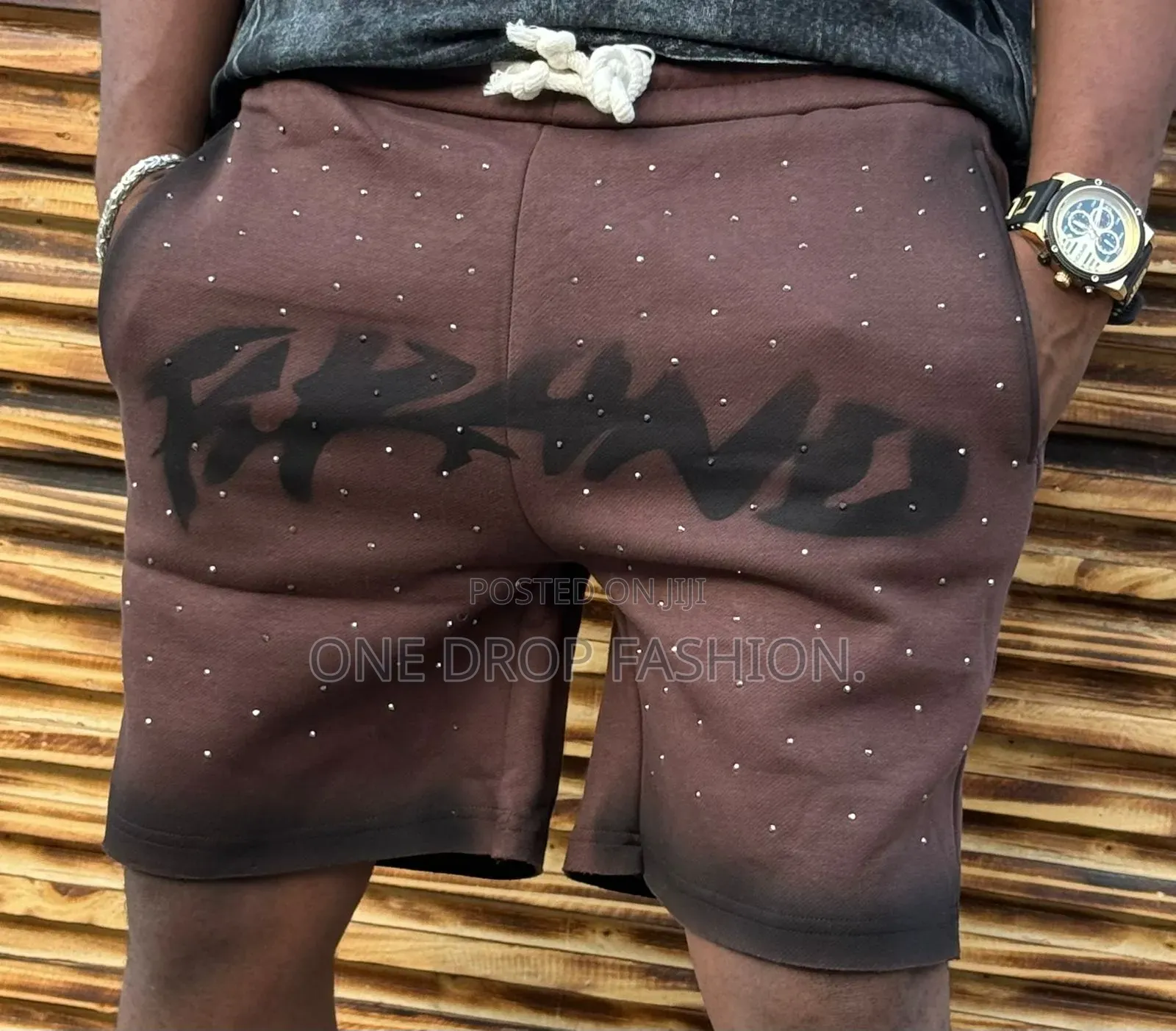 Numeric Print Shorts