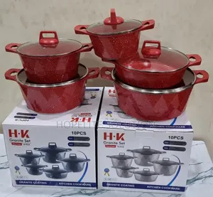Hk10 Pc Granite Cookware Set