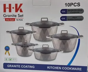 Hk10 Pc Granite Cookware Set