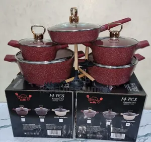 14 Pc Granite Cookware Set