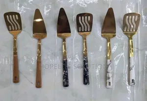 Golden Serving Spoons