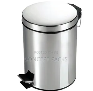 5 Litre Metal Chrome Pedal Bin