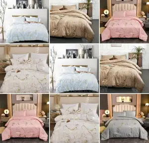 Luxury Gold Marble Texture Foil Style Duvet