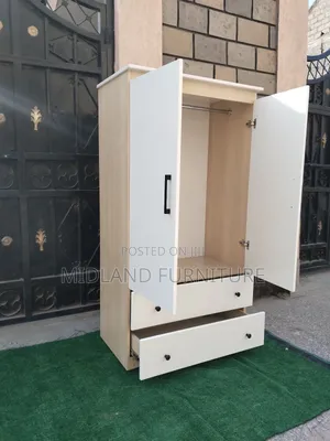 2-Door Wardrobe Cupboard With Drawers