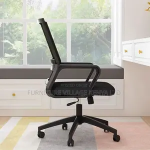 Office Chair:Adjustable Swivel Mesh Mid-Backrest Board Chair