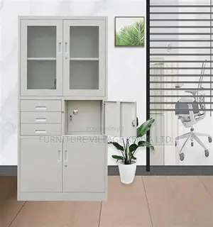 Cabinets: Storage 2-Door Cabinet With Security Steel Safe
