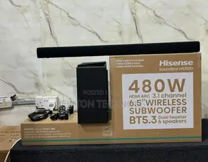 *Hisense Hs3100 3.1ch 480w Wireless Soundbar