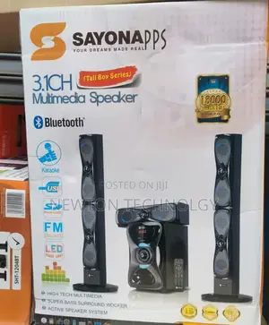 Sayona SHT-1204bt 3.1ch Subwoofer System Tallboy Speakers