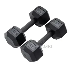 Hexagonal 10kgs Dumbbells