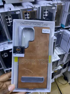 Kself Leather Case With Stand for Samsung Galaxy S22 Ultra