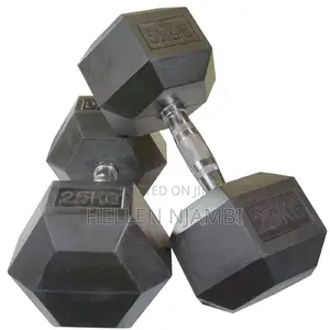 25kgs Hexagonal Hand Weight Dumbbells