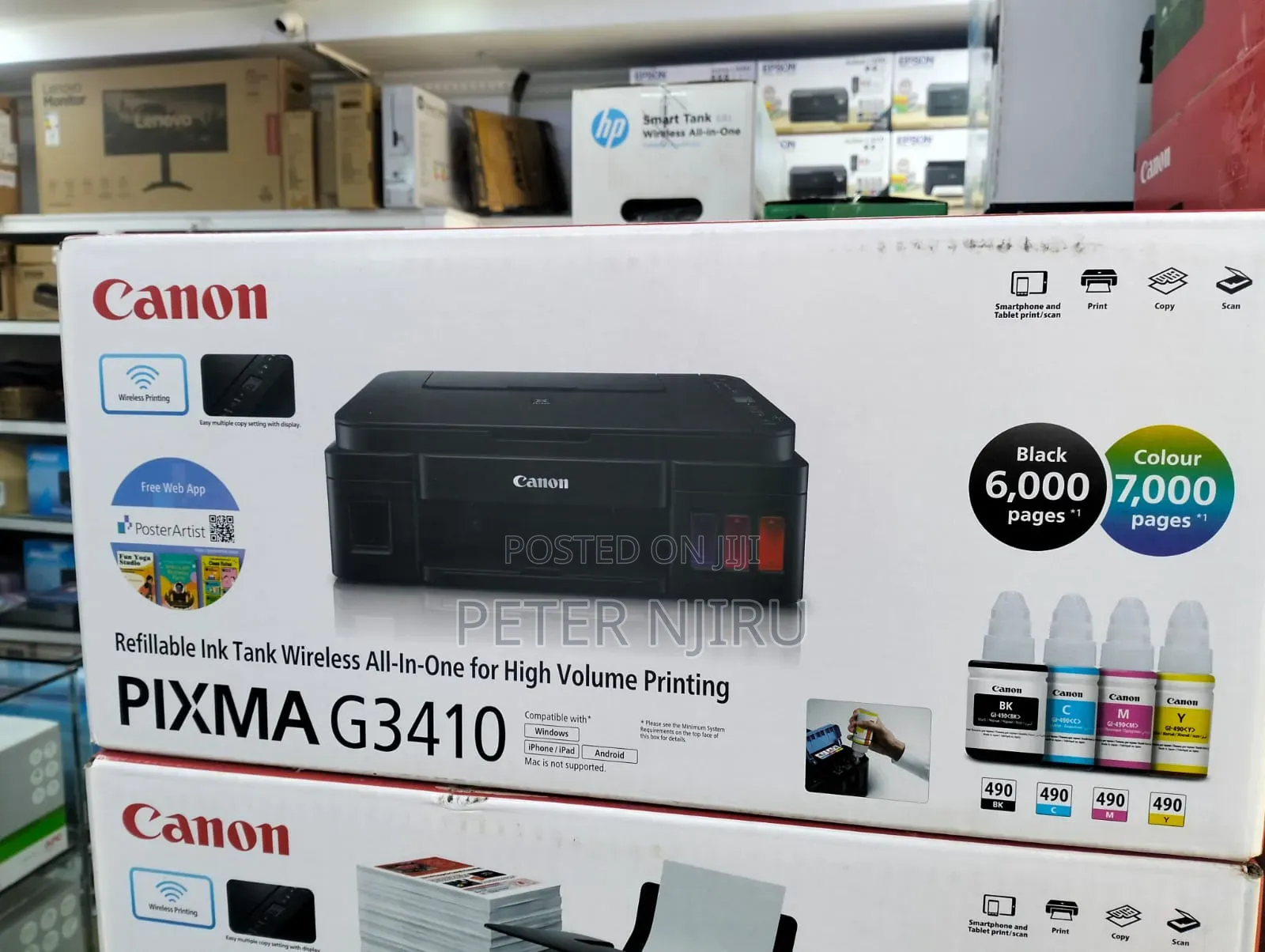 Canon Pixma G3410 A4 Colour Multifunction Inkjet Printer