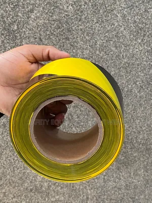 Yellow And Black Caution Tapes Non Adhesive