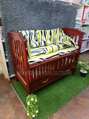 Brown Baby Cot / Baby Crib
