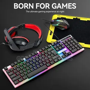 4 in 1 Gaming Combo, Keyboard, Mouse, Headset, Mousepad