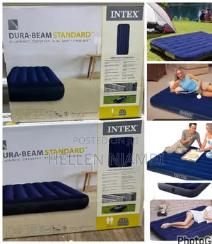 Intex 6×6 Inflatable Mattress With Free Electric Pump