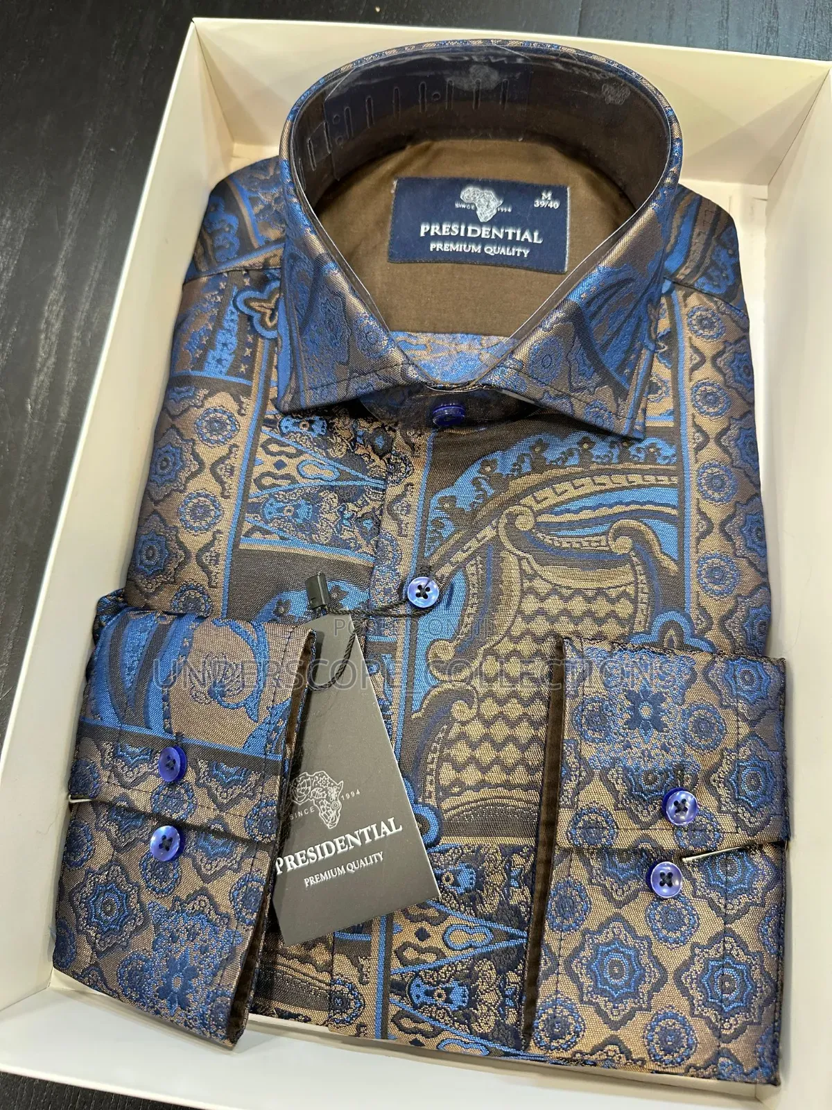 Executive Men Plus Size Presidential Floral Shirts