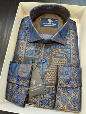 Executive Men Plus Size Presidential Floral Shirts
