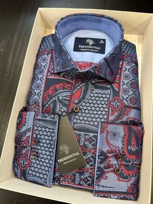 Executive Men Plus Size Presidential Floral Shirts