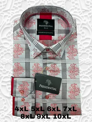 Elegant Men Plus Size Presidential Floral Shirts