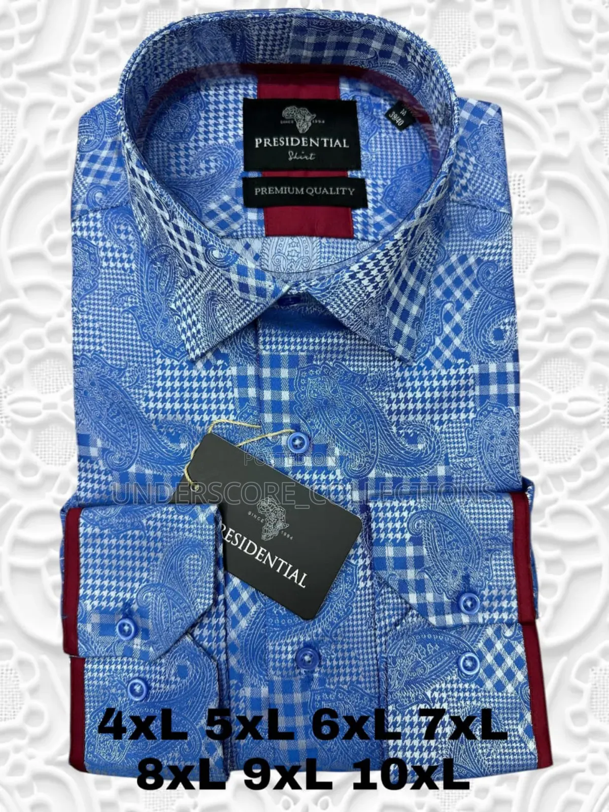 Elegant Men Plus Size Floral Shirts