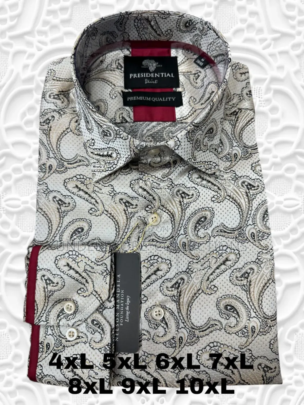 Elegant Men Plus Size Floral Shirts