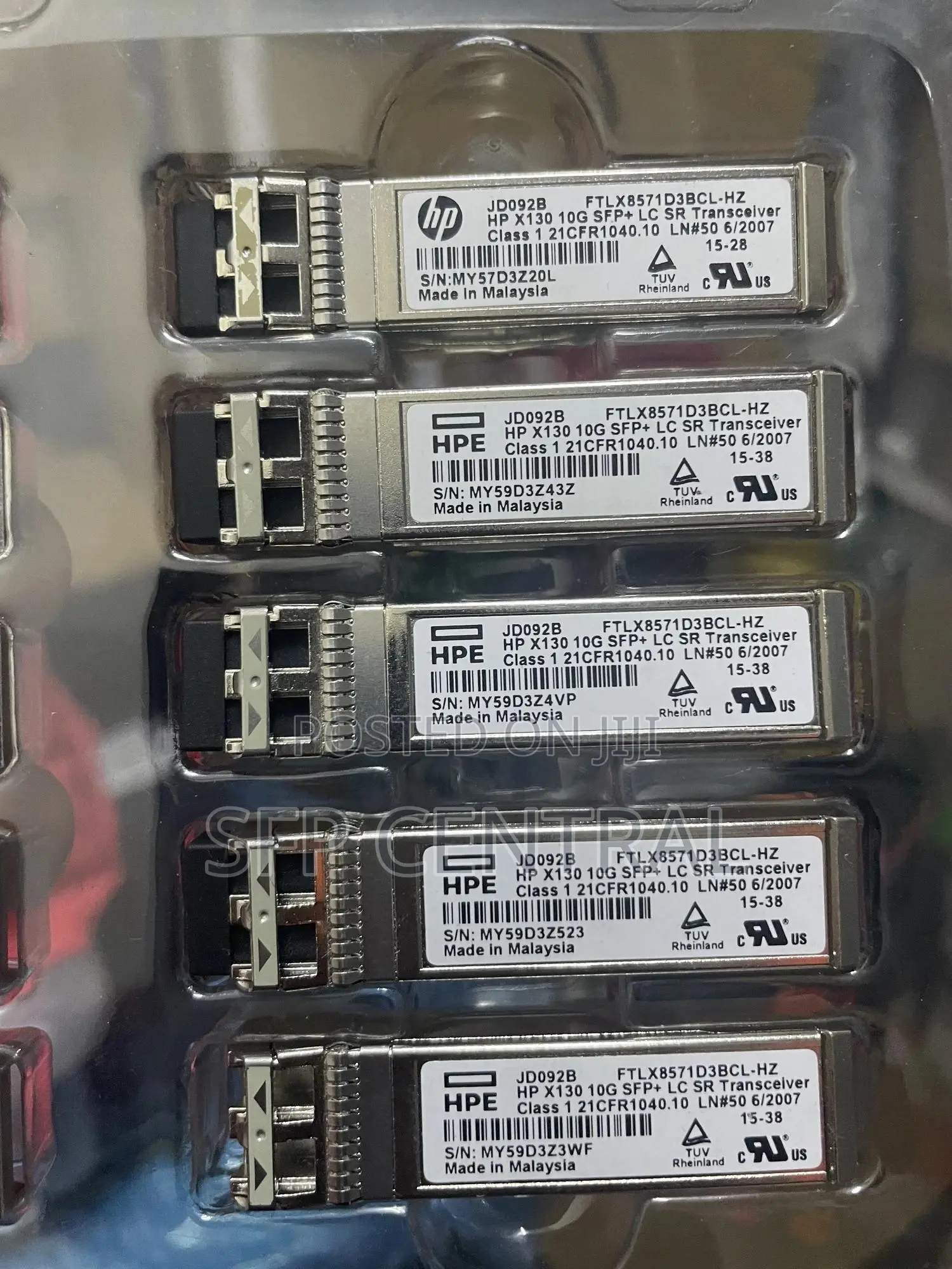 Hpe Networking X130 10g Sfp+ Lc Sr Transceiver