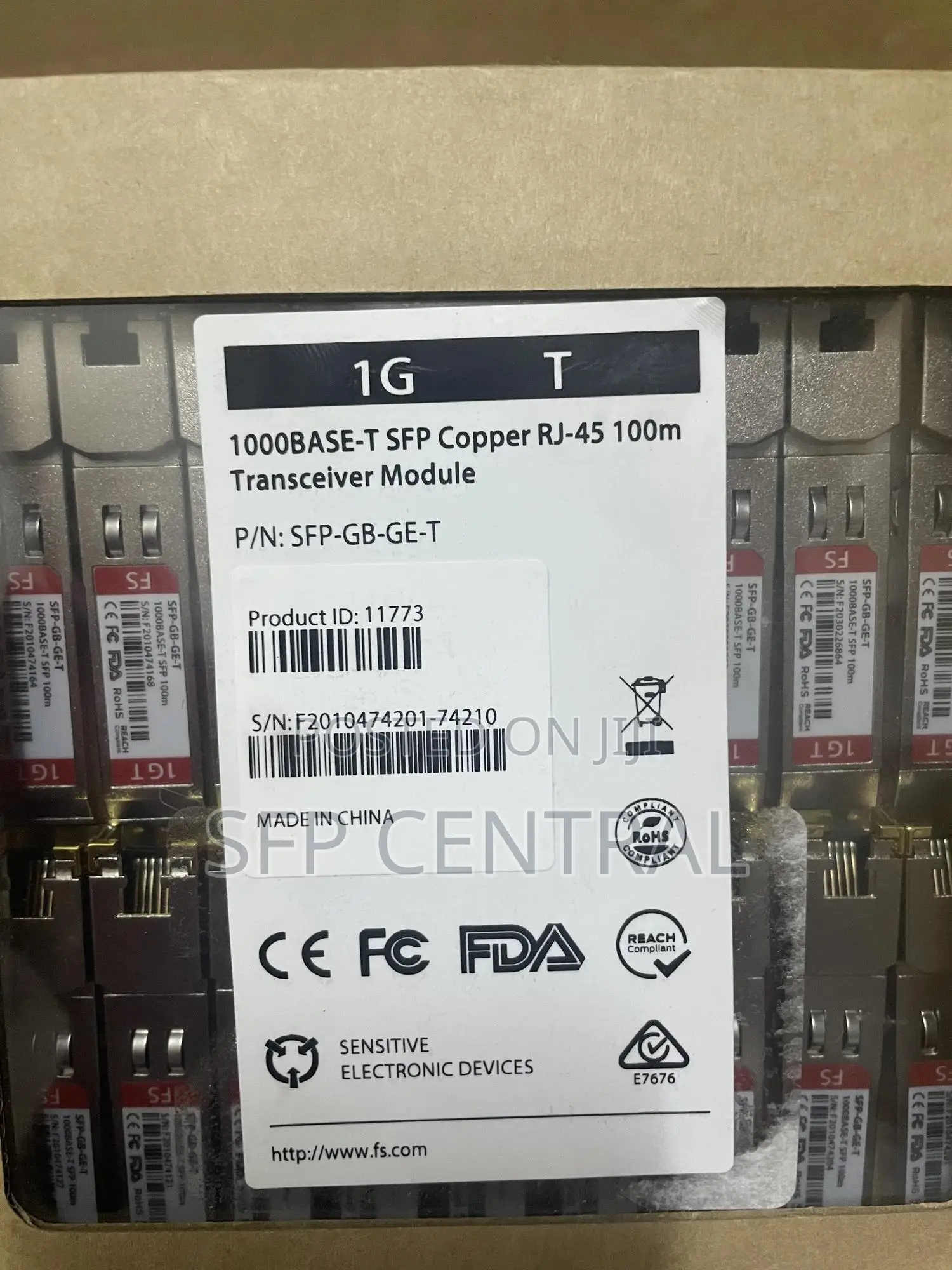 Fs SFP Copper 100m for Cisco/Huawei/Microtick