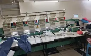 Six Head,12 Needles Embroidery Machine, Slightly Used