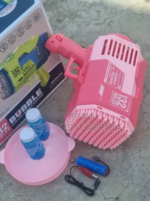 132 Holes Big Rechargeable Bubbles Guns for Kids