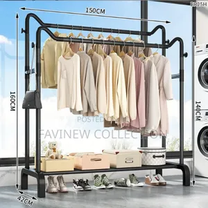 Garment Rack Floor Standing Clothes Rack/ Hanger