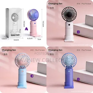 Rechargeable Portable Handheld Fan With Stand Base