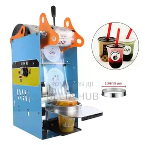300-500 Cups/Hour Boba Cup Sealer Machine Plastic Paper