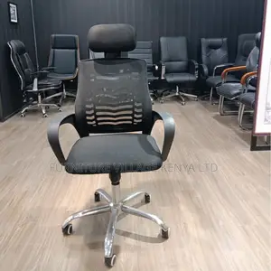Office Chair:Simple Imported Mesh Headrest Seat With Castor