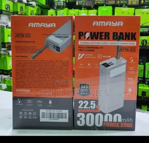 Amaya Apw-03 Power Bank 30000mah 22.5w. Fast Charging.