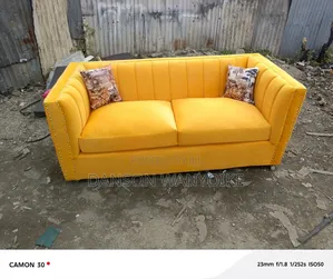 Three Seater Mustered Yellow on Sale
