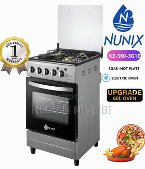 Nunix 50×60 3gas +1 Electric Standing Cooker