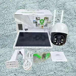 Built-in Loudspeaker 4g Simcard PTZ Rotating Solar Camera
