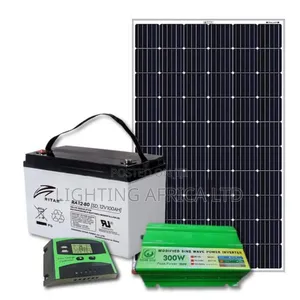 120w Solar+ 80ah Ritar Battery+300w Inverter +20a Controller
