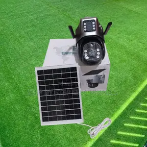 4g Simcard Dual Lens PTZ Rotating Solar CCTV Camera