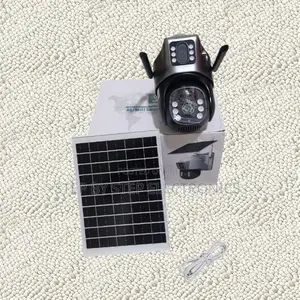 Ip66 Waterproof 4g Sim Dual Lens PTZ Rotating Solar Camera